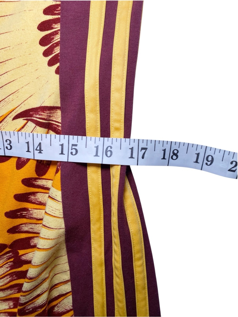 Adidas x FARM Rio Yellow Tropical Bird Toucan Racerback Midi Dress Size XL - Picture 12 of 15